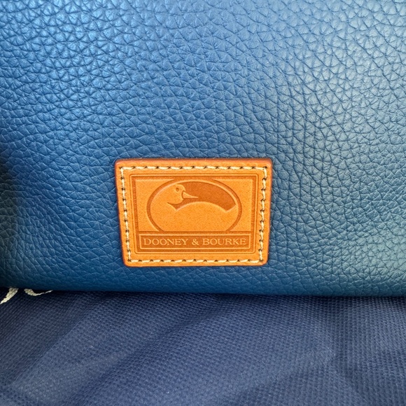 Dooney & Bourke Blue Pebbled Leather Lani Crossbbody Bag Purse Chic and NEW - Picture 5 of 12